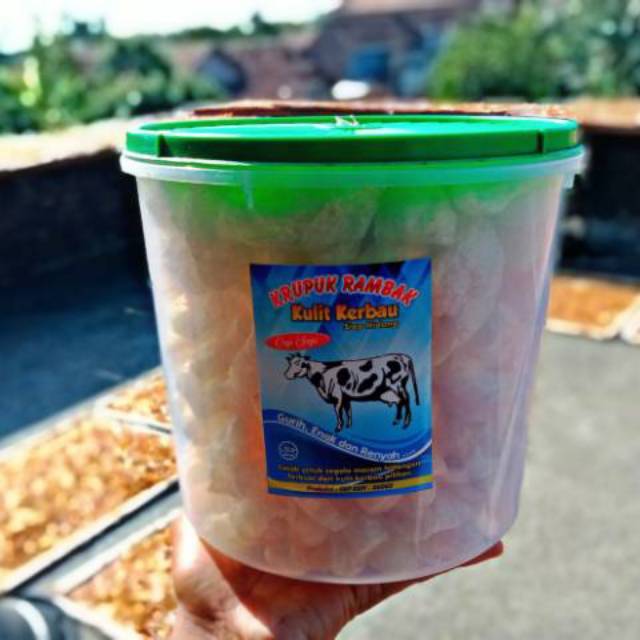 Kerupuk Rambak Kulit Kerbau Oleh Oleh Asli Kudus "Toples"    BERKUALITAS