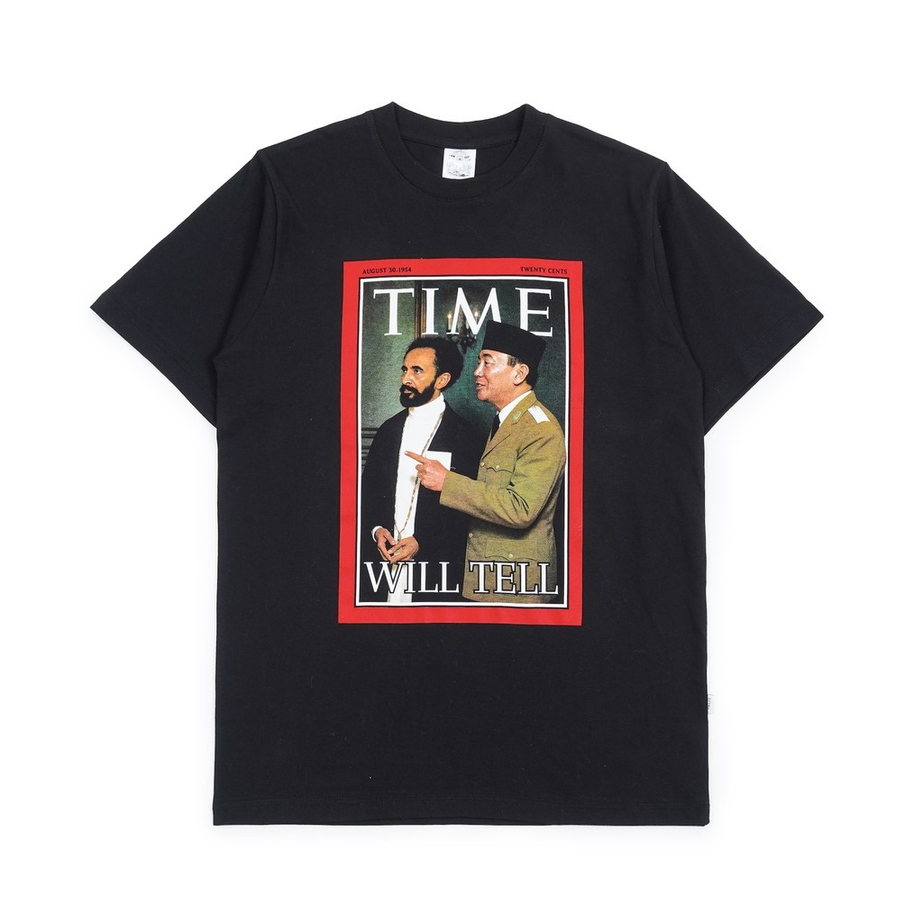 POP TM420 Time Will Tell T-Shirt - Soekarno Jah Haile Selassie (Cotton Combed 24s Kaos Legend)
