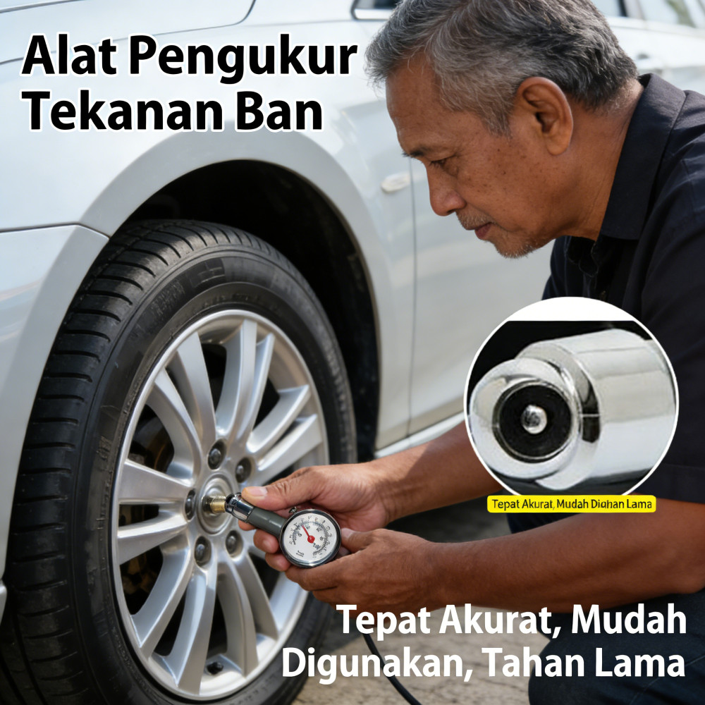 Alat Ban Mobil Angin Ban Ukuran Ban Gauge Pressure