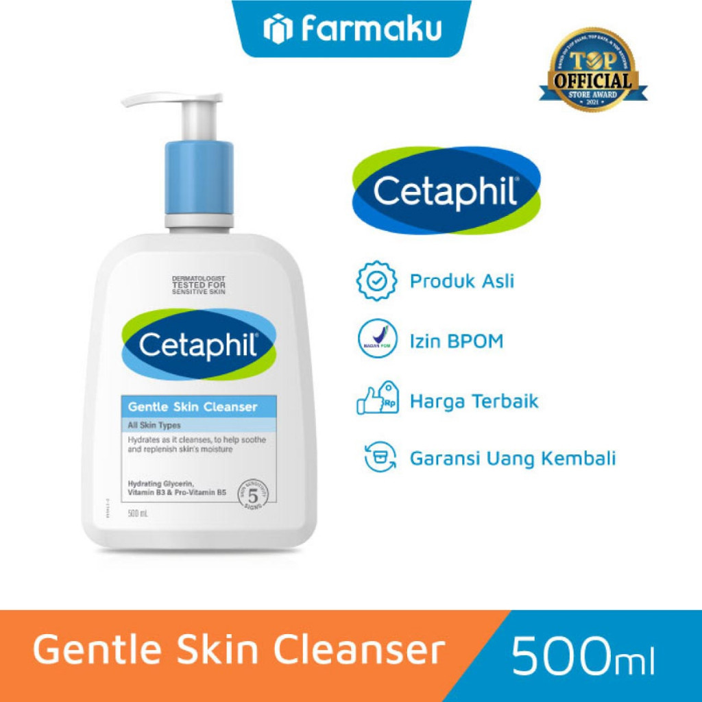 Cetaphil Gentle Skin Cleanser 500 Ml - (Variasi) facial wash cetaphil