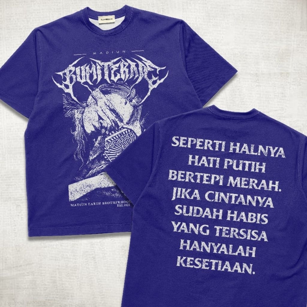 KAOS BUMI TERATE // KAOS PSHT KATA KATA // KAOS PSHT TERLARIS // KAOS SH TERATE BIRU BENHUR