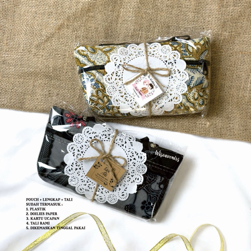 PAKET HEMAT 50 BIJI SOUVENIR HANDBAG BATIK SOUVENIR PERNIKAHAN HANDBAG BATIK SOUVENIR KHITANAN HANDB