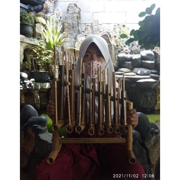 Angklung 1 Oktaf Mini/TK Bambu Hitam