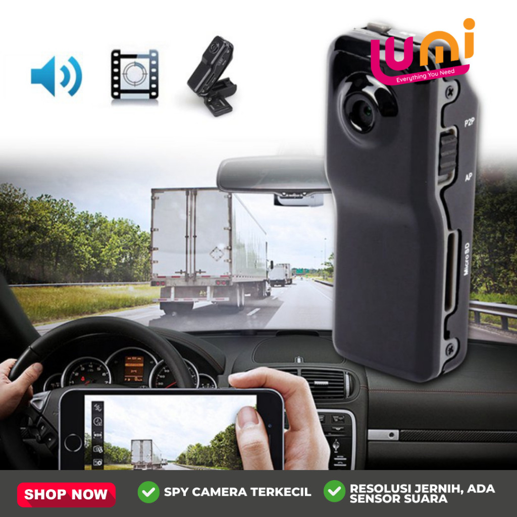 Kamera Mini MD80 Spy Kamera Pengintai Digital - Video Foto Voice Recorder Thumb Action - Mini DV DVR