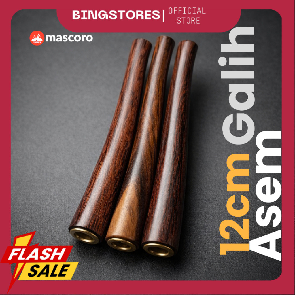 once piparokok cangklong galih asem panjang dan mini multi lubang tebal untuk kretek filter dan mild