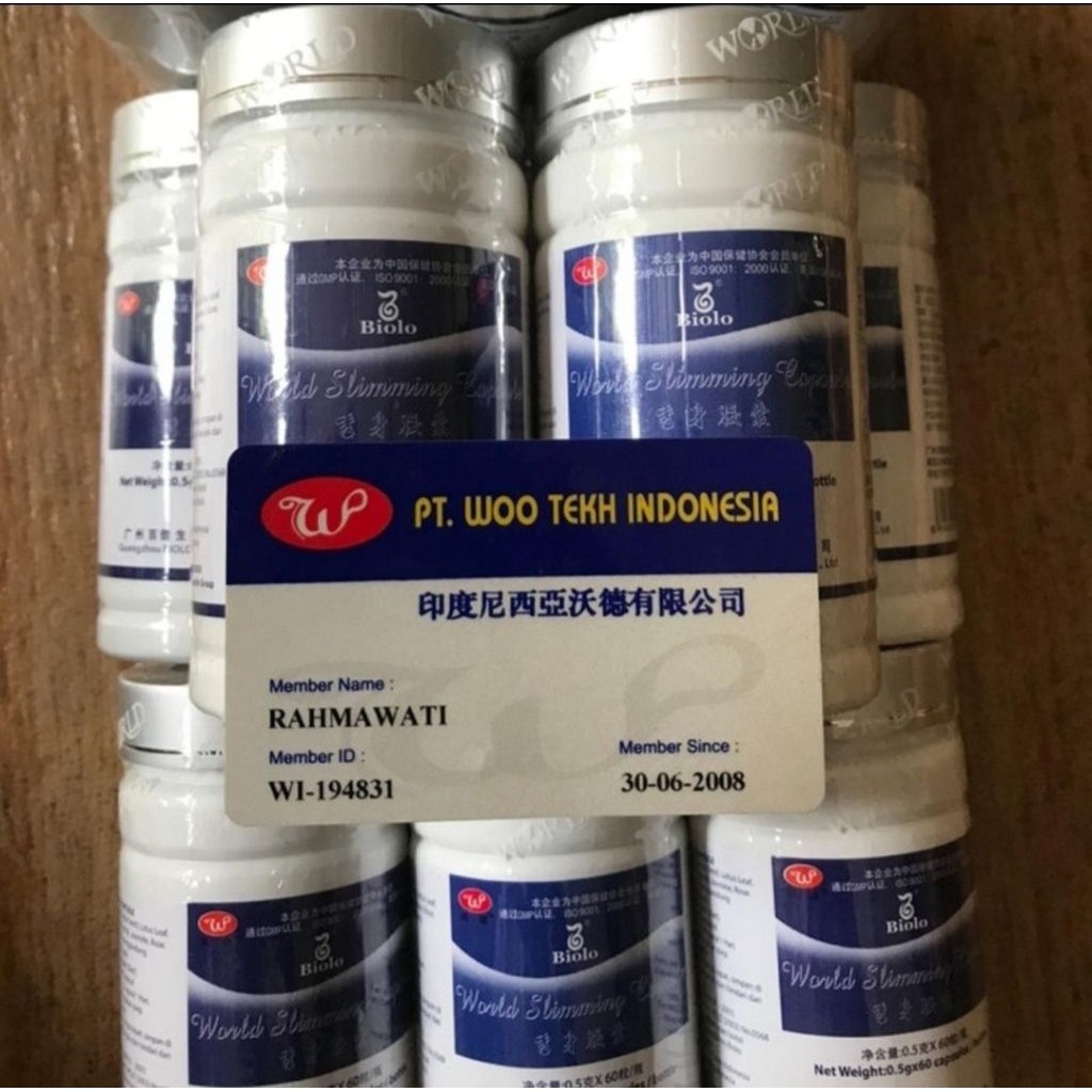 pelangsing herbal Wsc Biolo Import Wootekh alami isi 60 Capsule     Berkualitas
