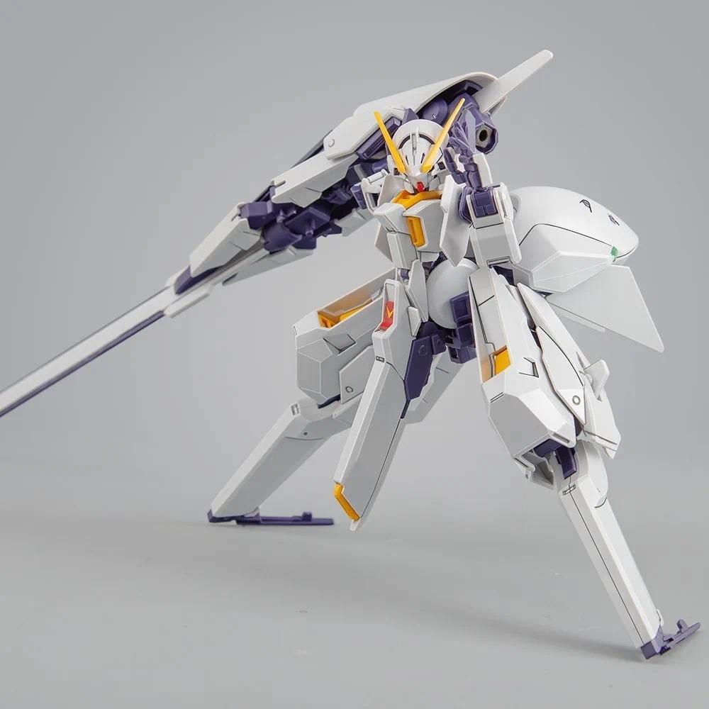 1/144 HG RX-124 TR-6 Woundwort Gundam Model Kit, White Purple Transformable Mecha with Long Psycho B
