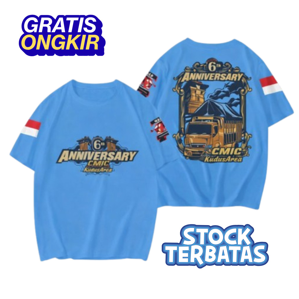 Kaos Truck CMIC ANNIVERSARY KUDUS 6th Kaos Truck Mania Kaos Distro Truck Mania CMIC Indonesia Pria W