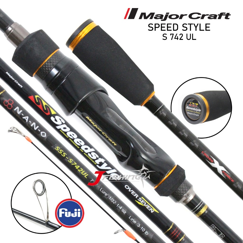 Joran MAJOR CRAFT SPEEDSTYLE SSS-S742UL | SSC-662M | UL | Ultra Light | Spinning | 2 Section | JF CE