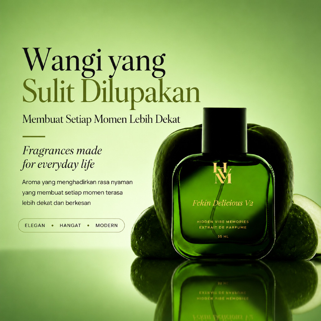 inspired by Parfum Unisex HVM FCKIN DELICIOUS V2 Extrait de Perfume Parfum Tahan Lama Parfum Pria Pa