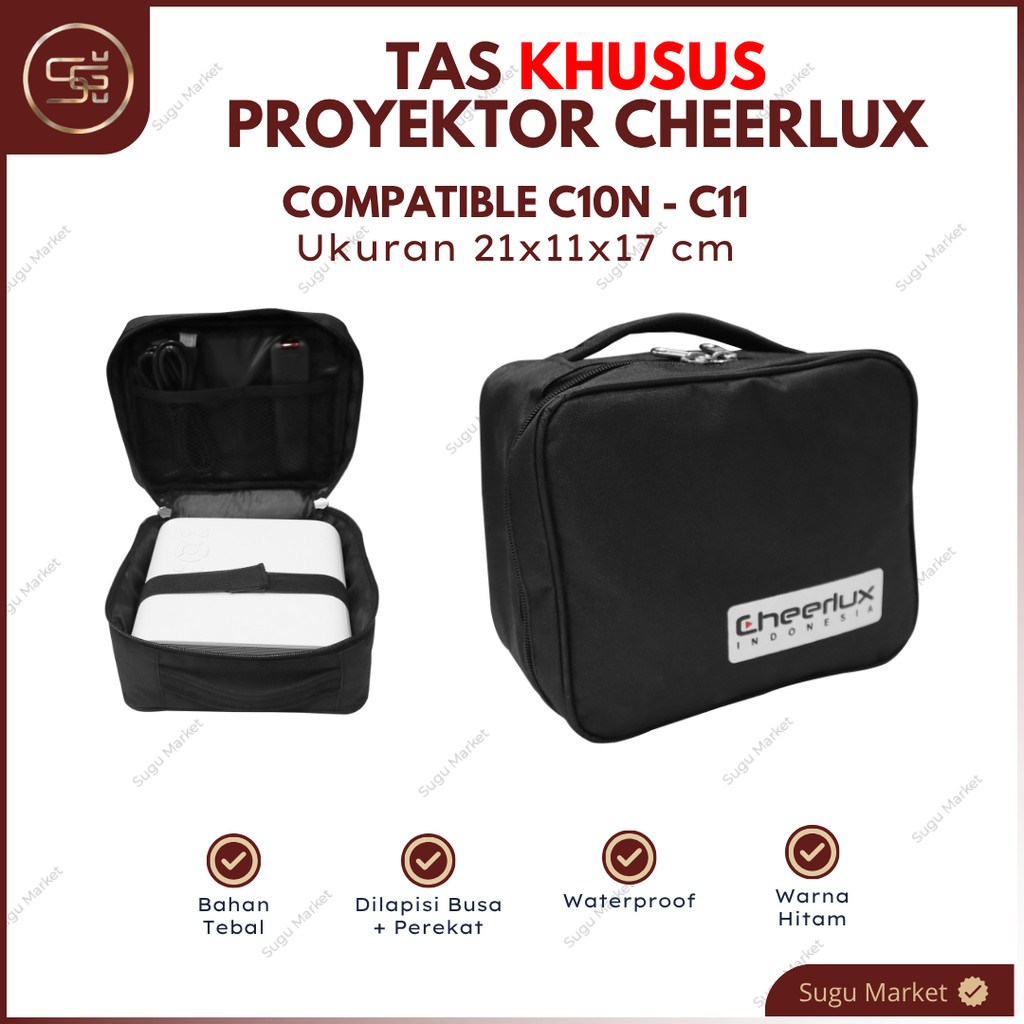 Tas Proyektor Cheerlux C10N - C11 Handcarry | Tas Proyektor Mini Cheerlux Waterproof
