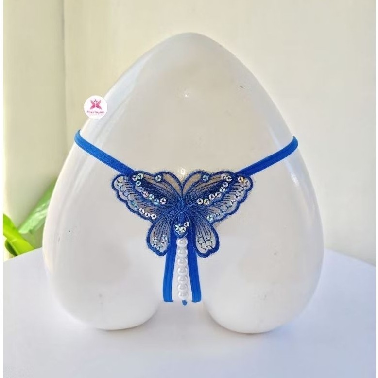 (READY STOK) G26 Celana Dalam Mutiara G string Seksi G string Mutiara G string Open Crotch G26 by Mi