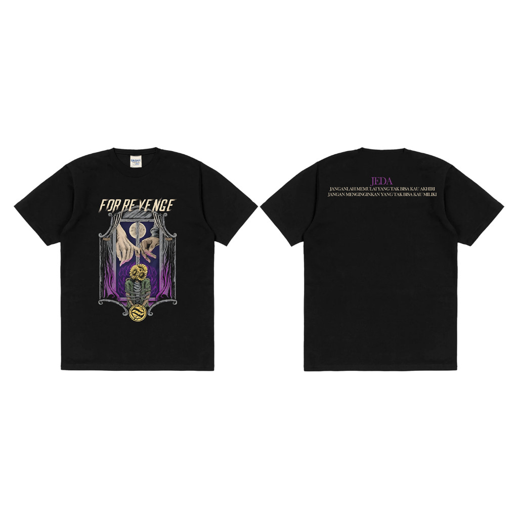 Skena T-Shirt Band For Revenge Jeda Katun Unisex