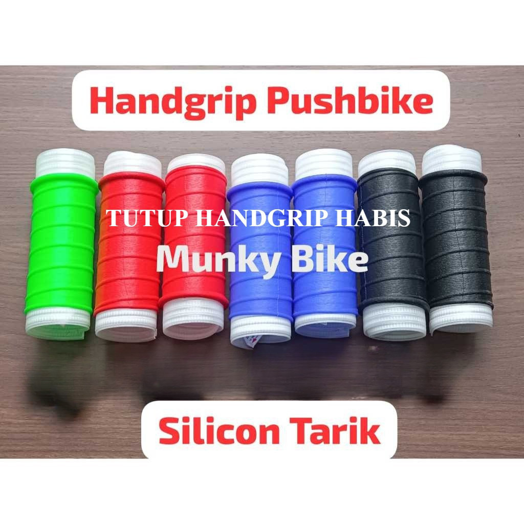 Foto Handgrip Grip Pegangan Stir Sepeda Pushbike Balance Bike Silikon Silika Tipe Tarik