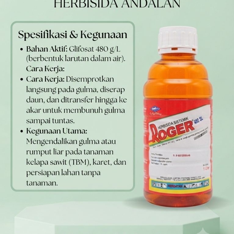 Herbisida Roger 480 SL 1 Liter