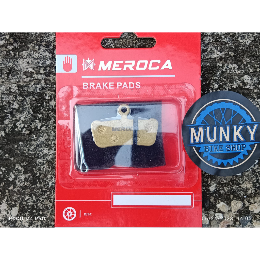 Foto Meroca Brakepad pads kampas rem sepeda sintered metallic metal untuk 4 piston Sram Guide avid trail