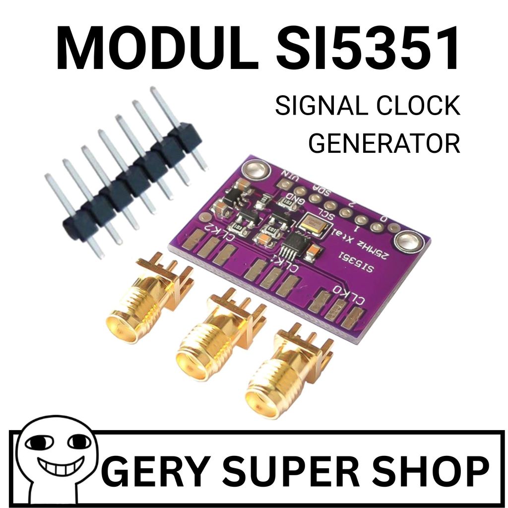 MODUL SI5351 SI5351A SIGNAL CLOCK GENERATOR OSCILLATOR DDS 8KHZ-160MHZ
