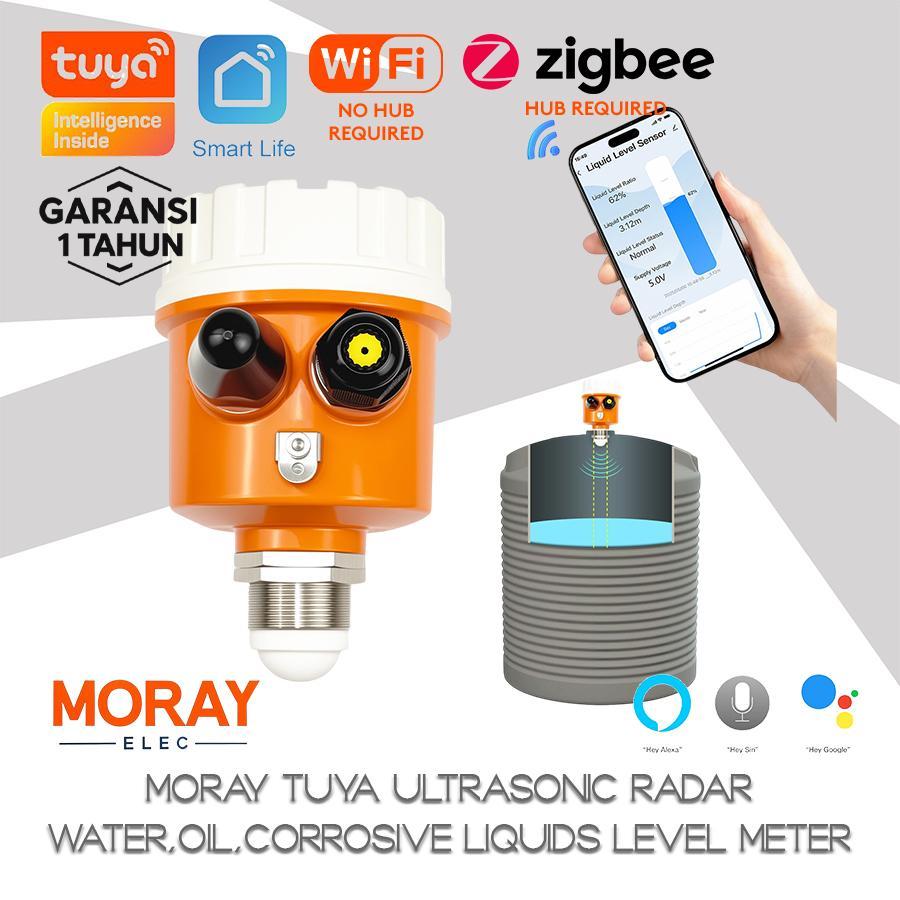 MORAY TUYA Ultrasonic Radar Water,Oil,Corrosive Liquids Level Meter