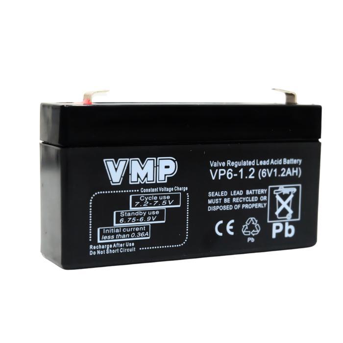 Baterai Aki Kering VMP 6V 1.2AH 1,2Ah Timbangan battery vrla 6v 1.2ah 6v 1,2ah vmp original