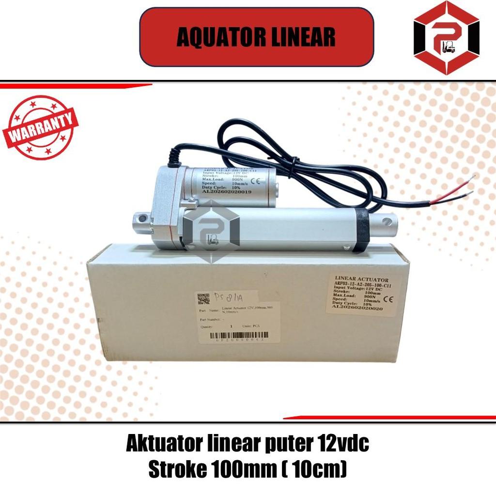 Aktuator linear puter 12vdc.  Stroke 100mm ( 10cm) aquator Linear