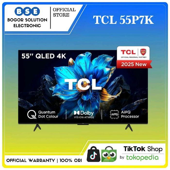 TCL 55P7K QLED TV 55 Inch TCL 55P7K Google tv 4k [RESMI]