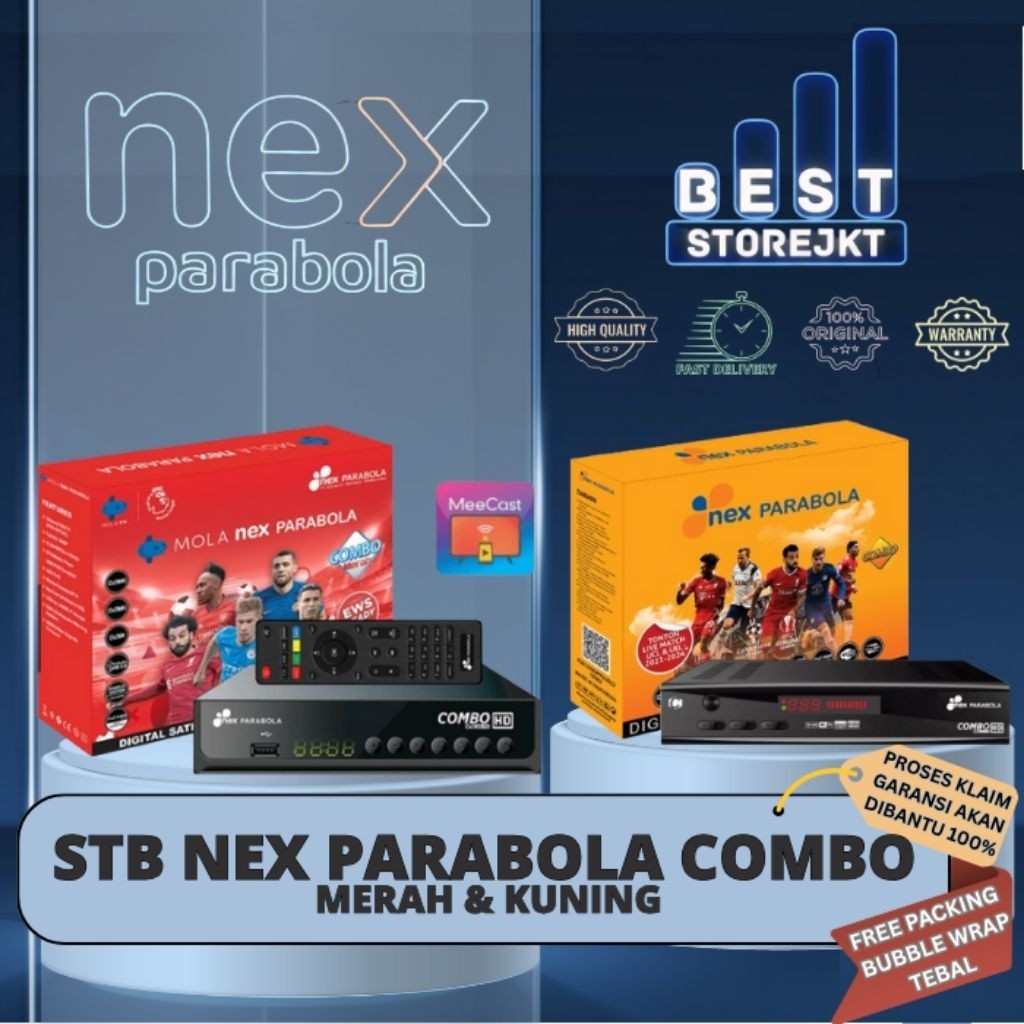 promo spesial Receiver Parabola Dan Set Top Box Nex Parabola Combo (DVB S2 & DVB T2)