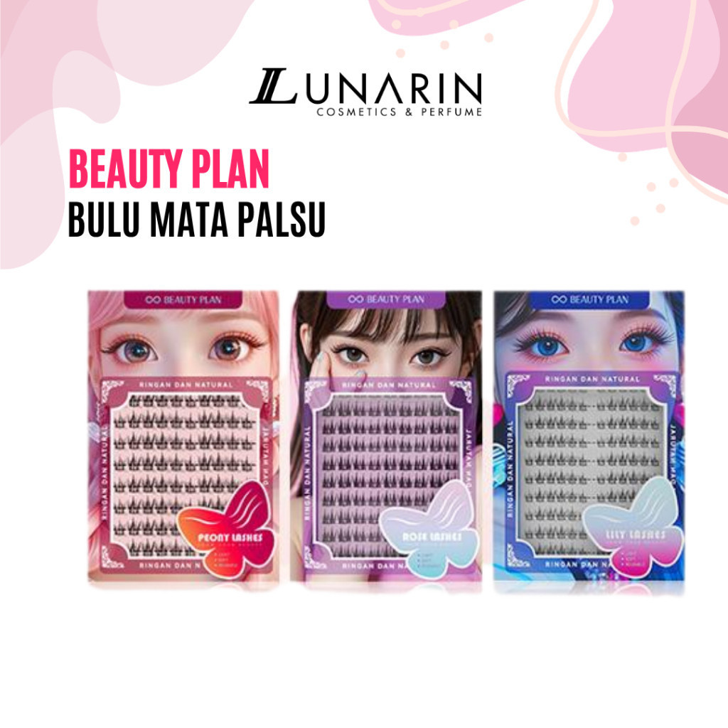 LUNARIN COSMETICS | Beauty Plan Bulu Mata Palsu Ringan dan Natural Peony Rose Lily Lashes