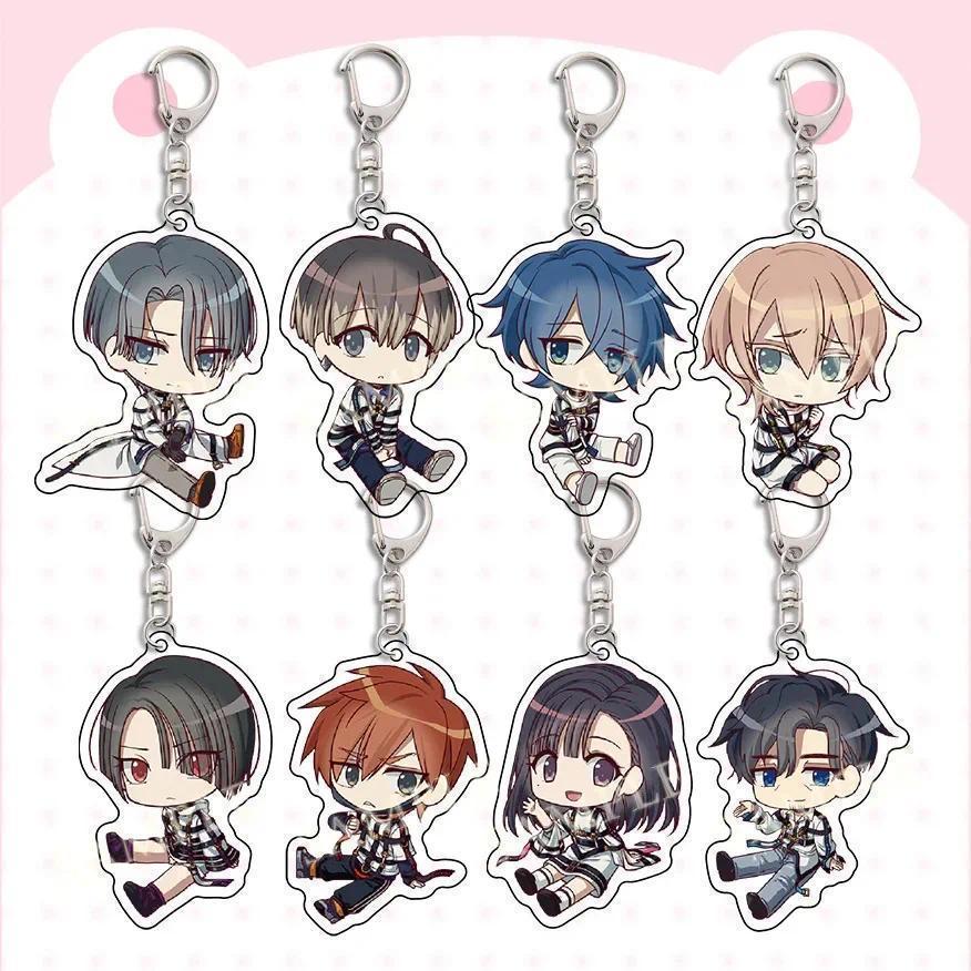 Anime MILGRAM Keychain Haruka Sakurai Futa Kajiyama Mikoto Creative Figures Key Chain Ring Holder Je