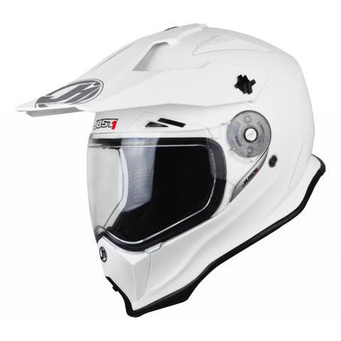 Helm Motor JUST1 J14 Solid White Matt Full Face Helmet Original Italy