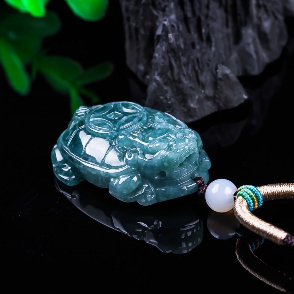 Giok Liontin produk, liontin kura-kura keran pria dan wanita, giok.