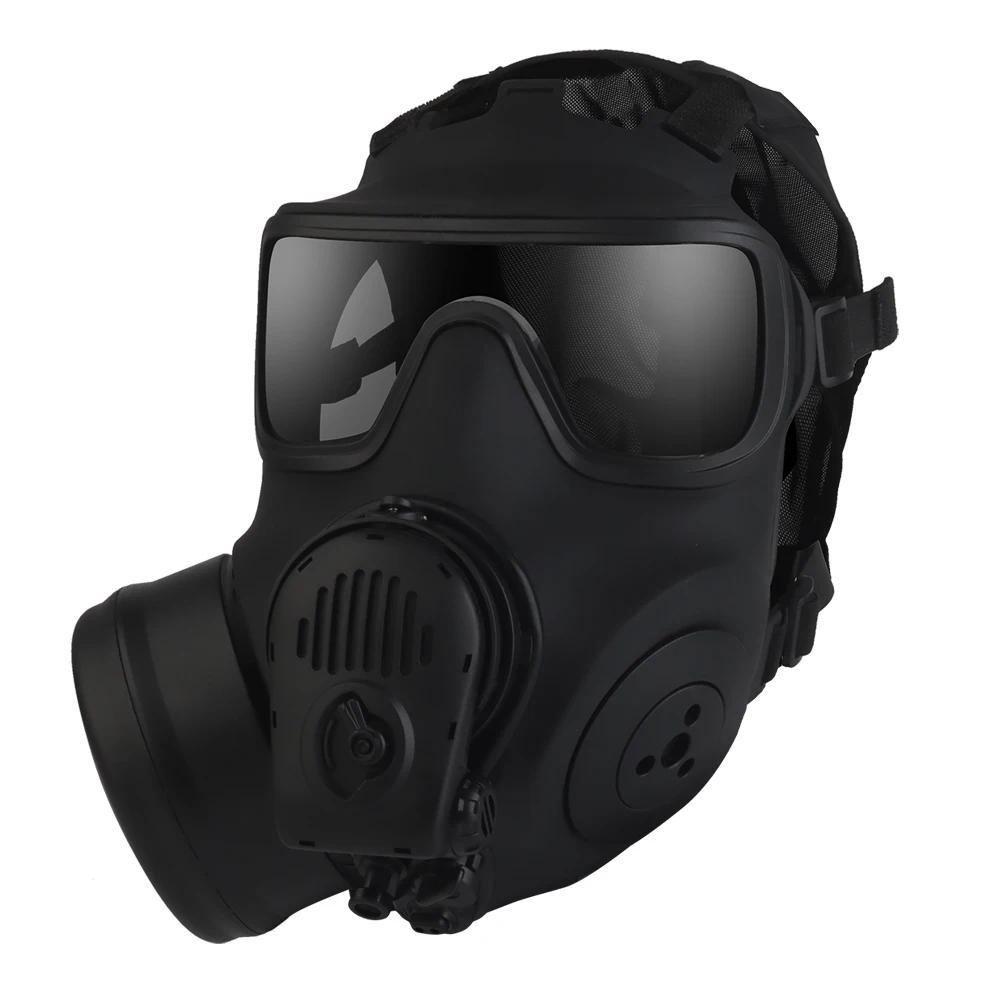 Tactical Full Face Protective Mask Dummy FM-53 Gas Mask Model with Microphone & Fan Filter Non Antiv