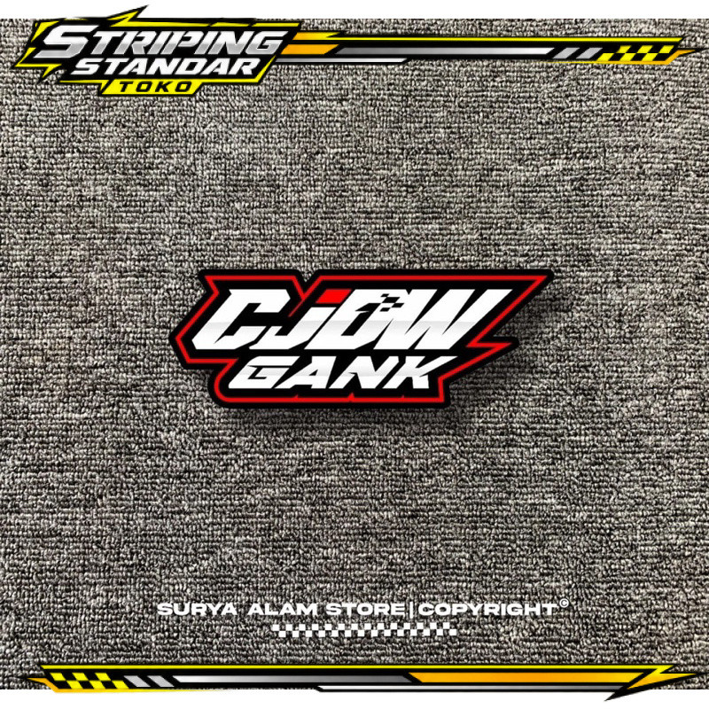 Stiker Cutting CJDW Gank Vinil Anti Air