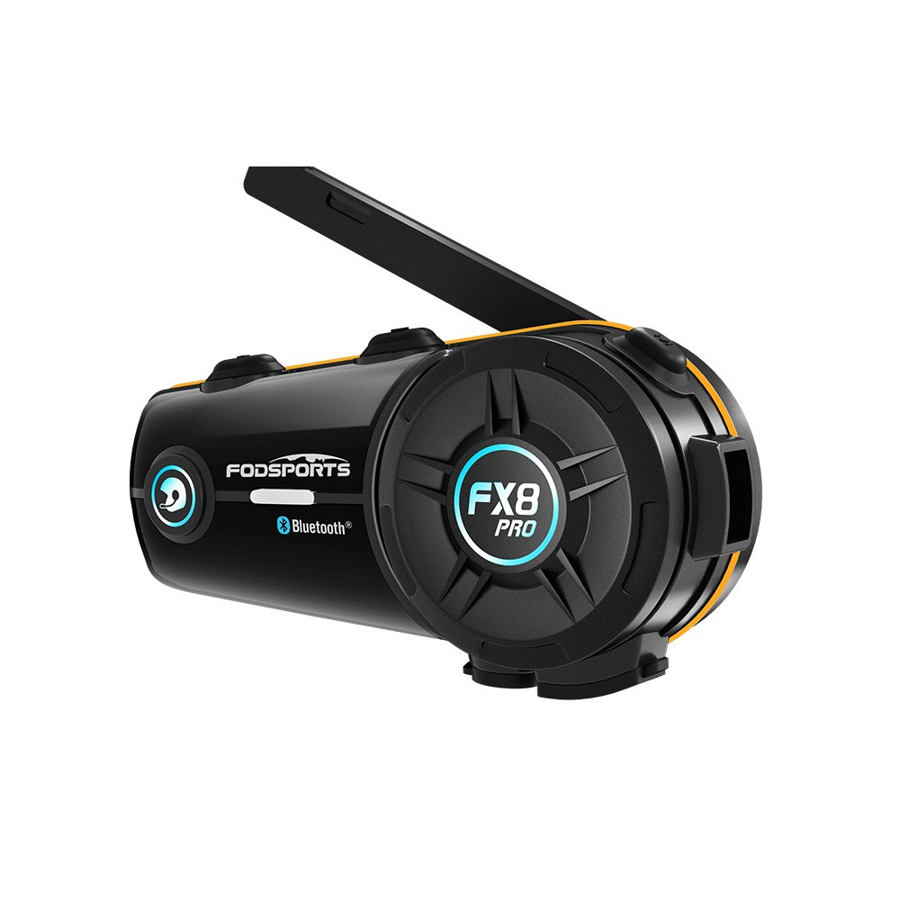 Fodsports FX8 Pro Motorcycle Intercom Bluetooth Helmet Headset Interphone,10 Riders 2000M,Dual Chip,