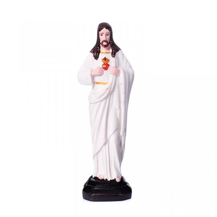 Patung Kecil Tuhan Yesus Maria 10cm - Patung Rohani - Patung Yesus Maria MIni - Yesus Putih