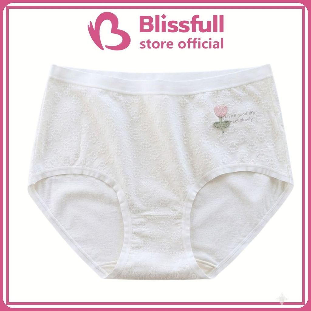Blissfull - Celana Dalam Wanita CD Cewek Pita Renda Cd Midwaist Lucu