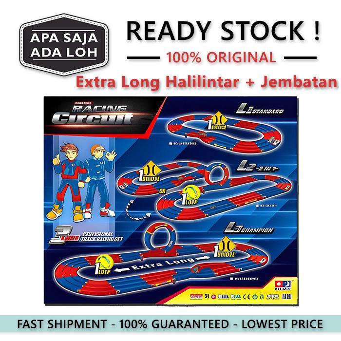 Murah Meriah Track Tamiya 3 Jalur EXTRA LONG IMAGE Halilintar Jembatan Loop Bridge Mainan Jalanan Re