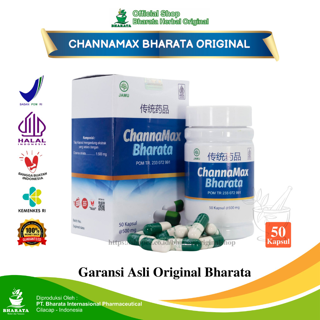 CHANNAMAX BHARATA Asli Original Herbal - Luka Diabetes Ulkus Dekubitus BPOM Halal MUI