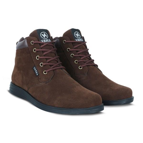 Sepatu Boot Pria V 691 Brand Varka Sepatu Casiual Kerja Semi Formal - 39