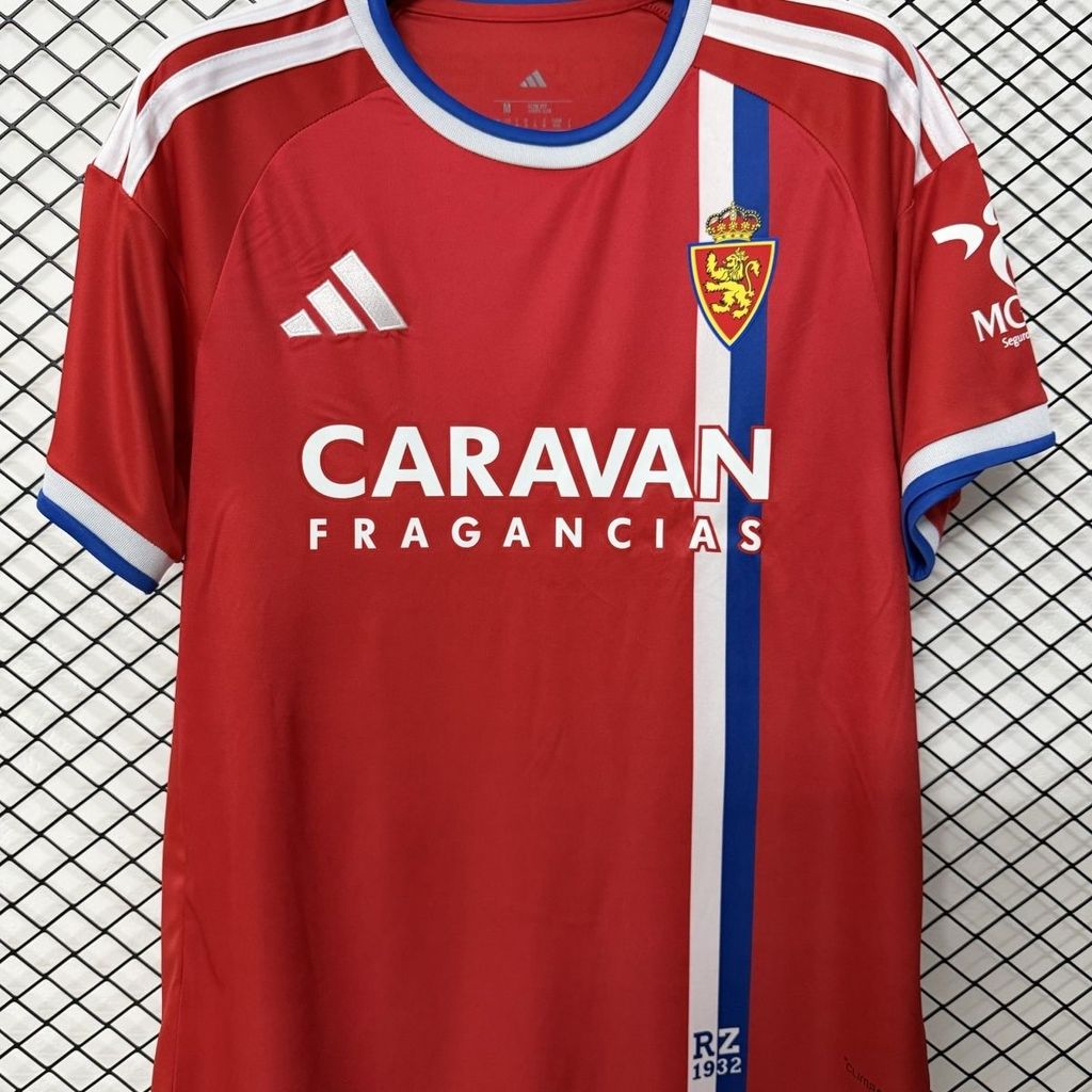 2627 Zaragoza away fans jersey lengan pendek