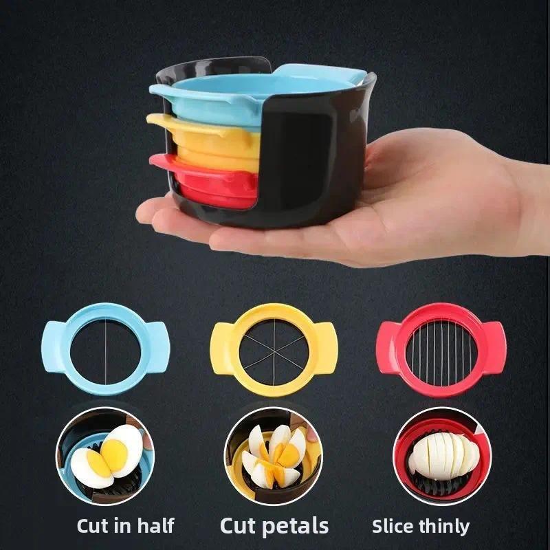 Egg cutting, Century egg cutting, Preserved eggs cutting artifact, multifunctional four in one pair 