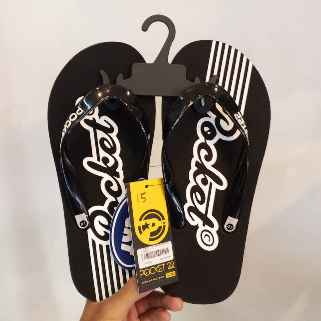 Sandal Jepit Pria Wanita Flipflop Spon Distro Pocket22 1279 Qourgatte