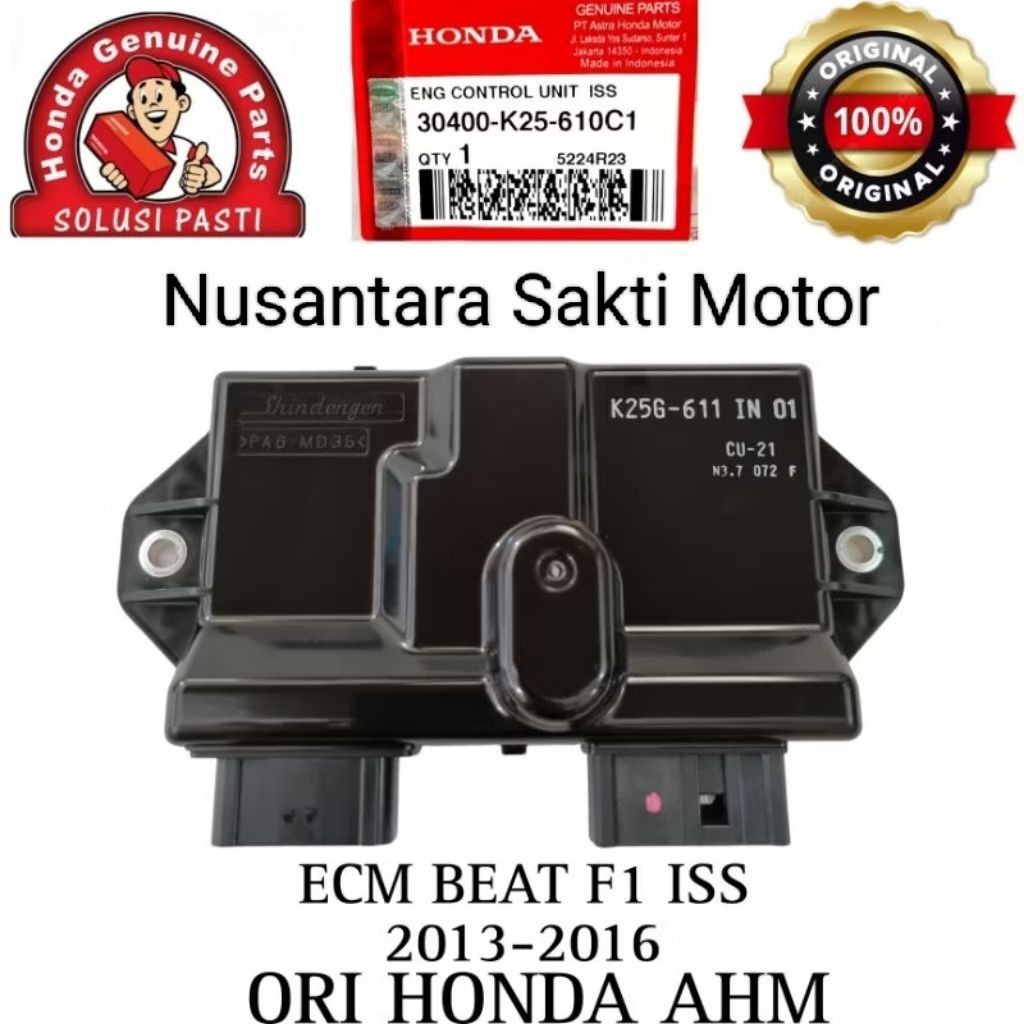 ecu ecm cdi 30400-k25-610c1 Kode Di eCu : k25G-611 IN 01 eng control unit iss beat pop scoopy esp As