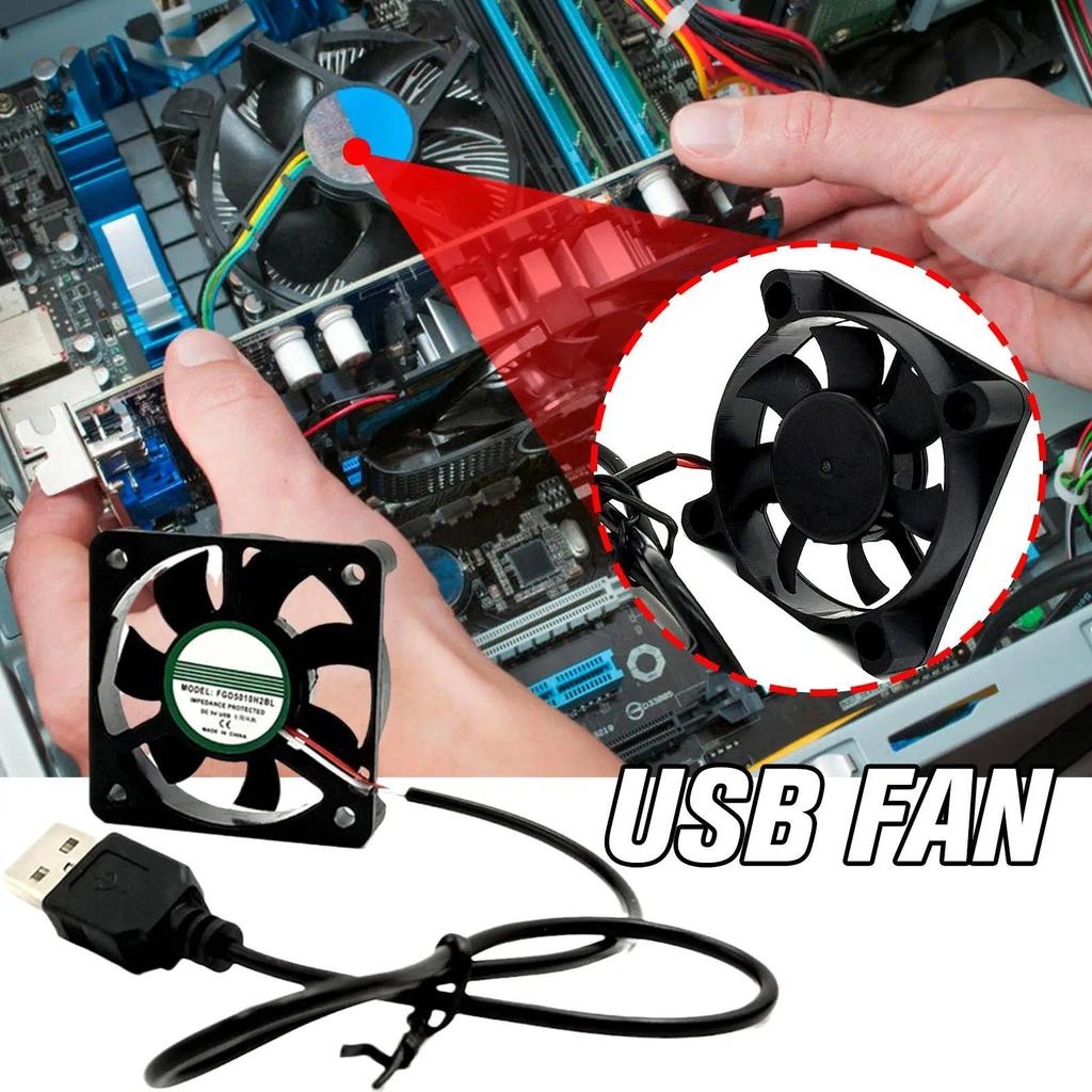DC 5V USB Cooling Fan USB Ventiliator Computer Case 2500RPM Cooler Oilimpregnated PBT CPU Raator USB