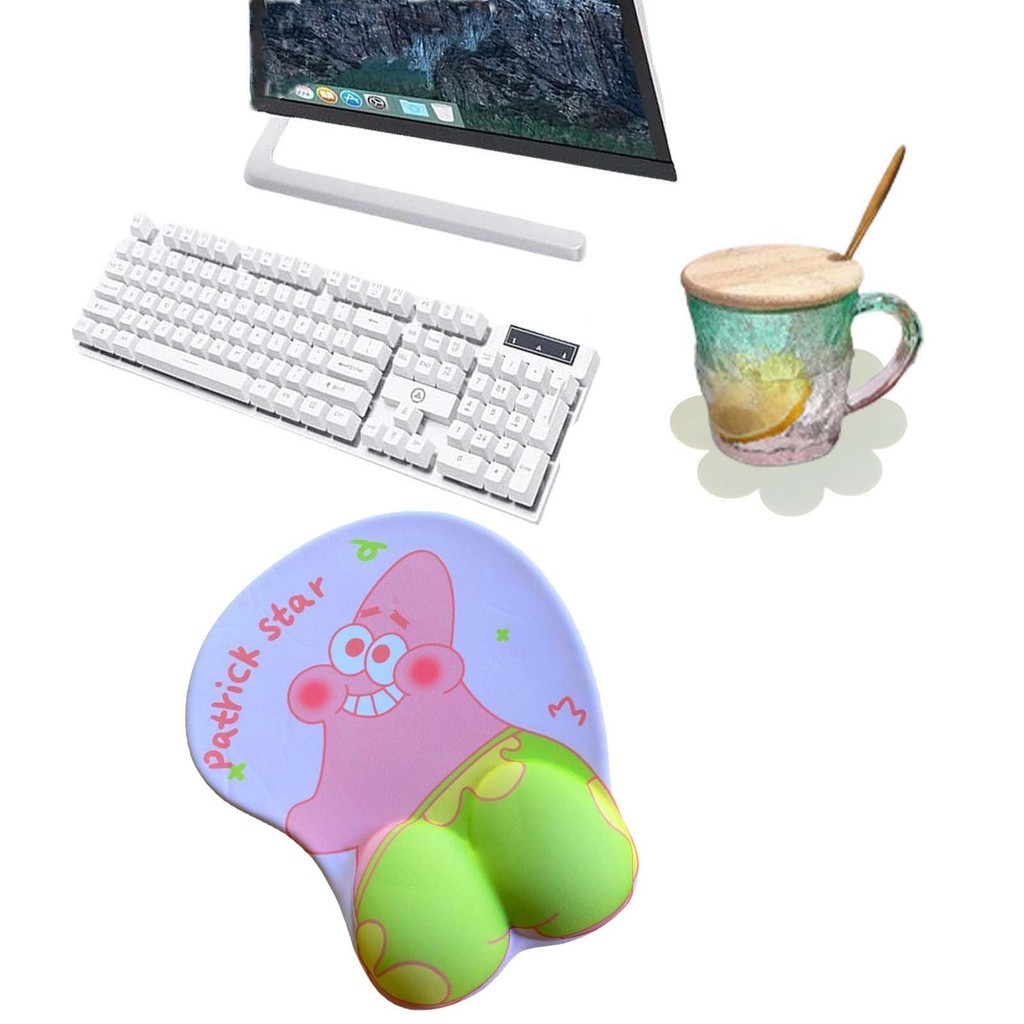 COD Mouse Pad Bantalan Pergelangan Tangan Mouse Pad Gaming Kerja 3D