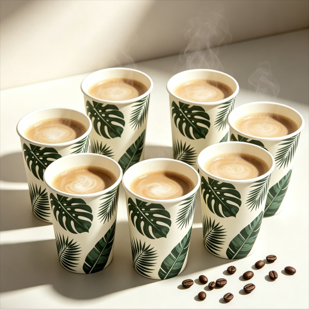 Paper Cup Custom Logo 8oz 12oz | Gelas Kertas Custom Single Wall | Cup Kopi & Teh Food Grade | Anti 