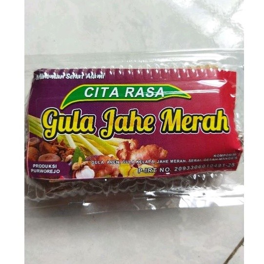 Gula jahe Purworejo-gula jahe merah