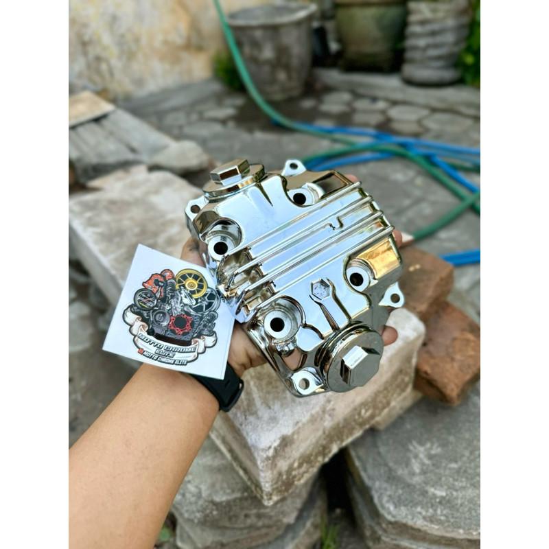 CAPIL TUTUP KOP ATAS CROME ORIGINAL GL MP TIGER LAMA LAWAS TILAS TILAM MEGAPRO HIU LAMA