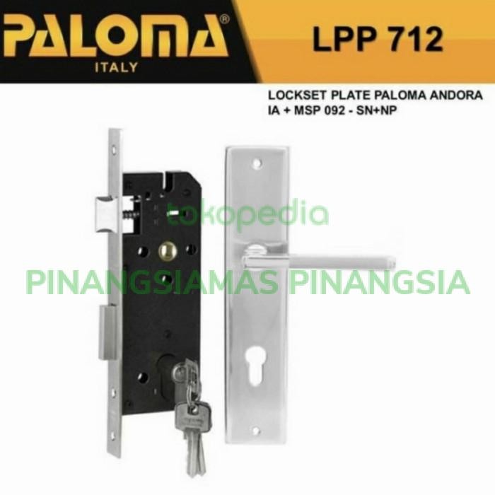 Handle Pintu Set Kunci PALOMA LPP 712 Kunci Pintu Rumah Gagang Pintu Terlaris