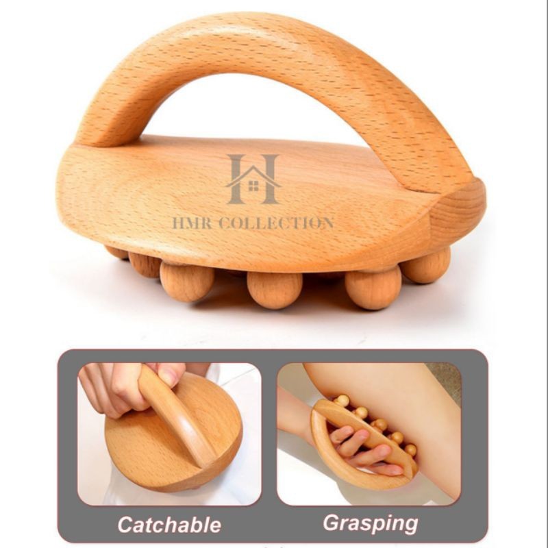 MSS - alat pijat guasha model setrika / alat pijat kayu tradisional / alat pijat guasha