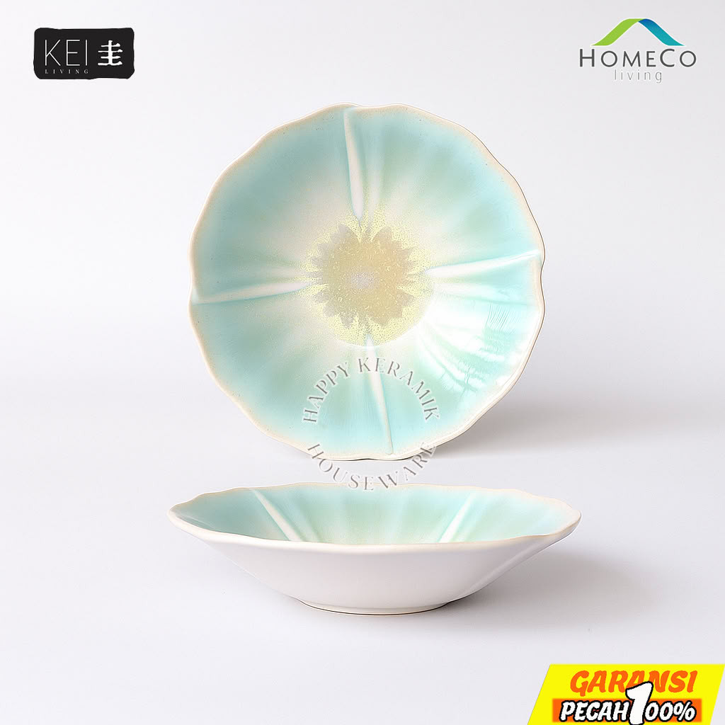 HOMECO KEI Living JADE Plate 8 inch – Piring Keramik 8in Restoran / Hotel / Food Court